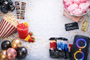 Slushmaschine mit zwei Getränkebehältern
