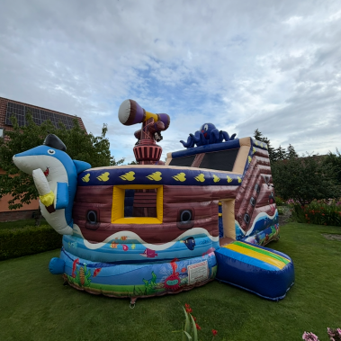 Schiffs-Hüpfburg XXL mit Rutsche
